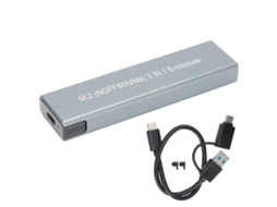 Enclosure De Disco Rígido M.2 Sem Ferramentas, Suporte Sata E Nvme Pci-e.