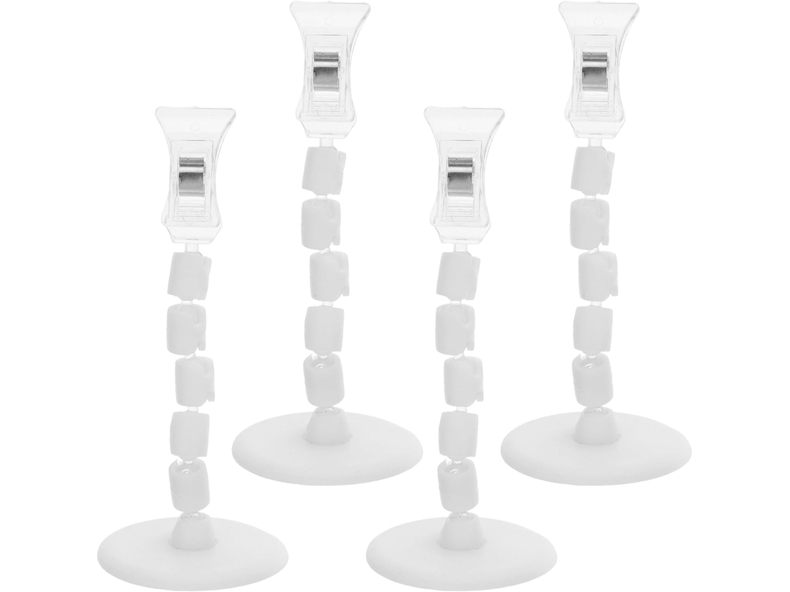 Clipes De Plástico Transparente Alipis 4 Para Sinalização, Suporte Para Placas, Clipes Para Sinalização De Varejo