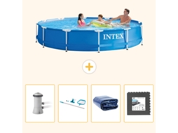 Intex Piscina Com Estrutura Redonda - 366x76 Cm - 5-peças S217