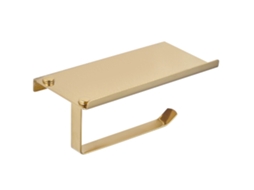 Suporte de Papel Higiênico de Aço Inoxidável Dourado S/MARCA