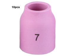 10 Peças De Bico Cerâmico 53n61 7 Para Soplete Tig Wp-9/20/22/24/25 (53n58,53n59,53n60,53n61s)