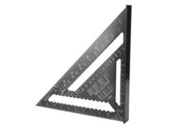Laxiscreed Régua Triangular Com Escalas Métricas E Imperiais, Ferramenta Essencial Para Carpinteiros E Marcenaria