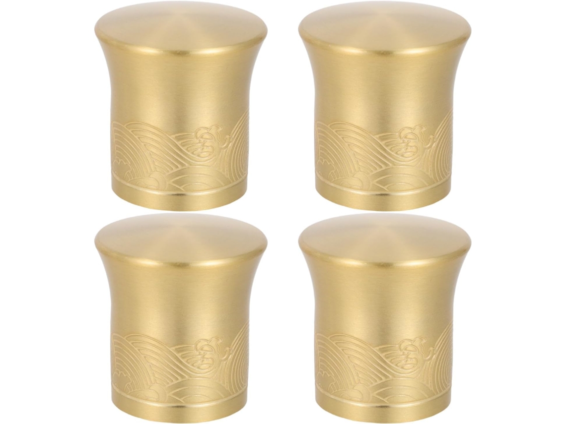 Protetores De Puxador Toddmomy Retro Gold Para Gavetas E Armários, Capas De Liga Alumínio Com Design Chinês Elegante