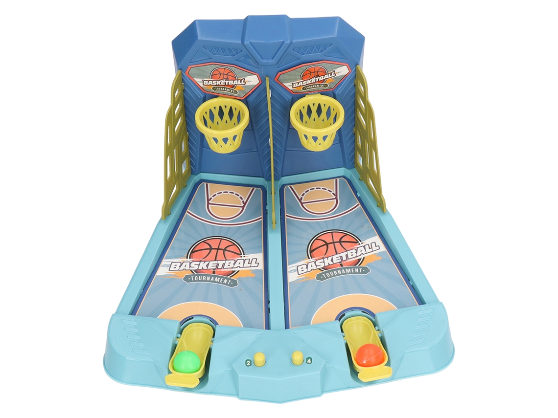 Ats juego de Baloncesto de Mesa para Adultos Y Niños Interacción Padre hijo Coordinación Ojo manos Azul Pavo Real