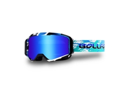 Óculos de Motocross, Esqui, MX, Off-road, Motocicleta, Ciclismo ao Ar Livre, Quadriciclo, Óculos de Motocross, Armação Azul, Lentes Azuis BRILVIBERA