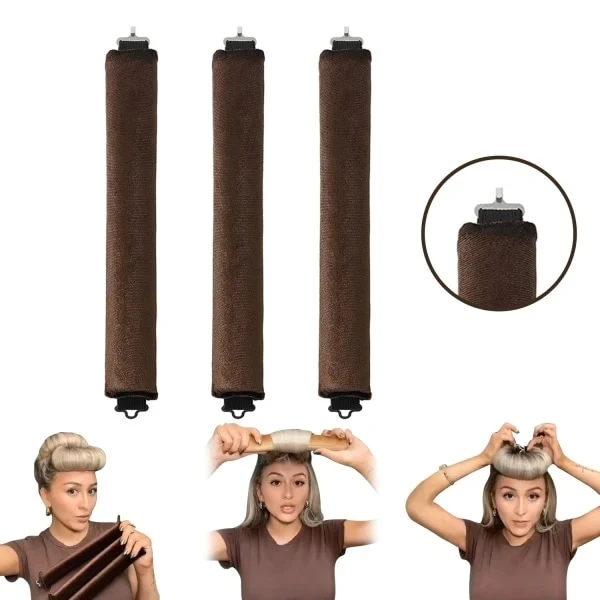 Bobes De Cabelo Sem Calor, Para Enrolar O Usar Azuis.-aquaforge
