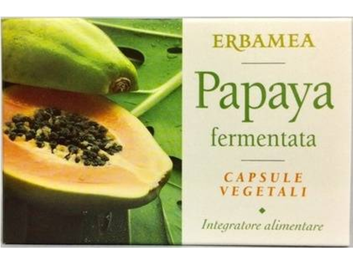 Suplemento Alimentar ERBAMEA Mamão Fermentado (24 cápsulas vegetais de 200mg)