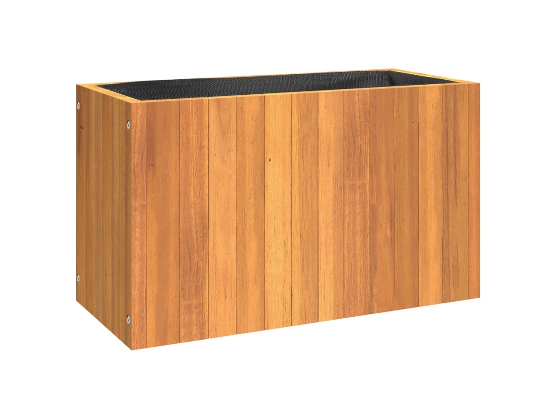 Garden Planter, Garden Planters Vidaxl Marrom Madeira De Acácia (59 X 27.5 X 35 Cm)