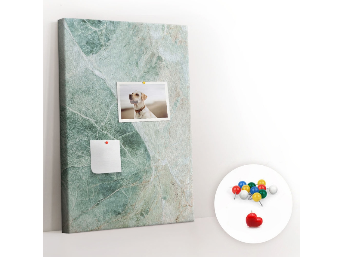 Painel De Cortiça Para Parede Pedra Mármore Para O Quarto Das Crianças Espelharte (40x60 Cm)