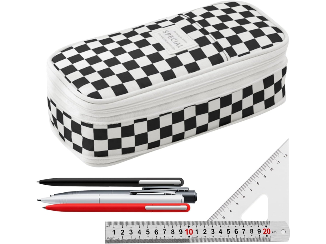 Estojo Organizador com Z Per Duplo e Compartimento Expans Vel Caixa Dobr para Materiais Escolares Design Elegante VAYOTOY