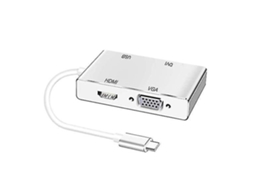 Adaptador Usb C para Hdmi Dvi Vga YIZHOOD Inf044 Branco