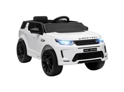 Carro Infantil Elétrico Licenciado Land Rover com Faróis. Corneta e Cinto. 106x65,5x51 Cm. Branco Ge