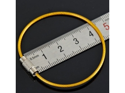 Chaveiro de Aço Inoxidável Colorido para Hiking 10pcs