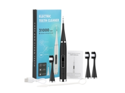 Escova De Dentes Elétrica Sônica Preta (+3 Cabeças De Escova) Para Clareamento E Remoção De Placa Bacteriana.