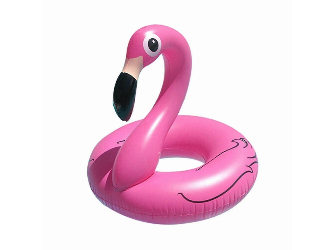 Boia Inflável De Flamingo Rosa Para Praia E Piscina No Verão.