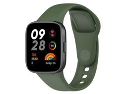 Bracelete para Redmi Watch 3 XIAOMOYU em silicone cor sólida verde escuro