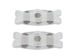 Tachas de Gelo Antiderrapantes com Grasp Forte 2pcs Branco