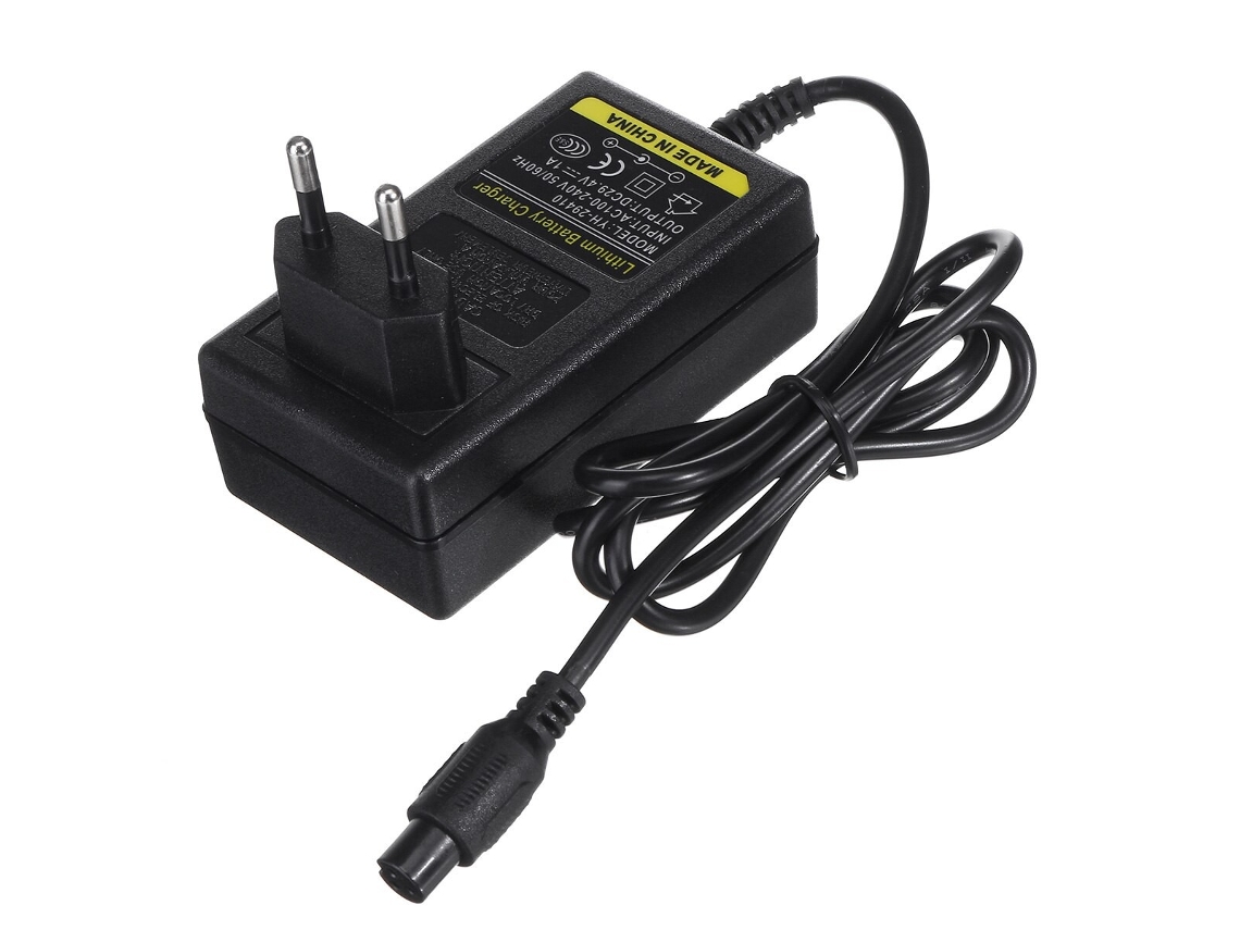 Carregador de Bateria Dc 29 4V 1A para Scooter / Trotinete Eléctrica 24V Ø 9Mm