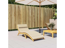Vidaxl Almofadão P/ Espreguiçadeira 180x60x4 Cm Tecido Oxford Bege