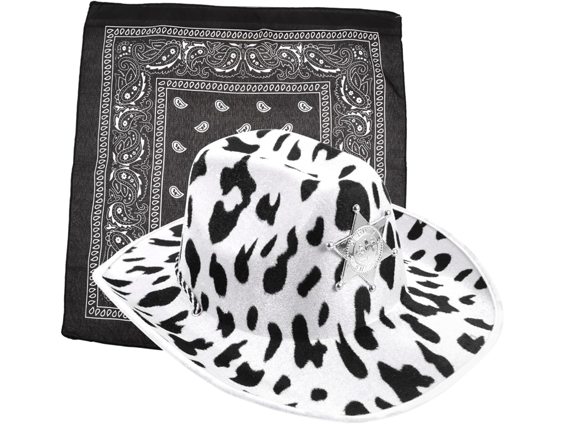 Conjunto De Chapéu E Lenço Com Estampa - Para Uso Prático E Funcional