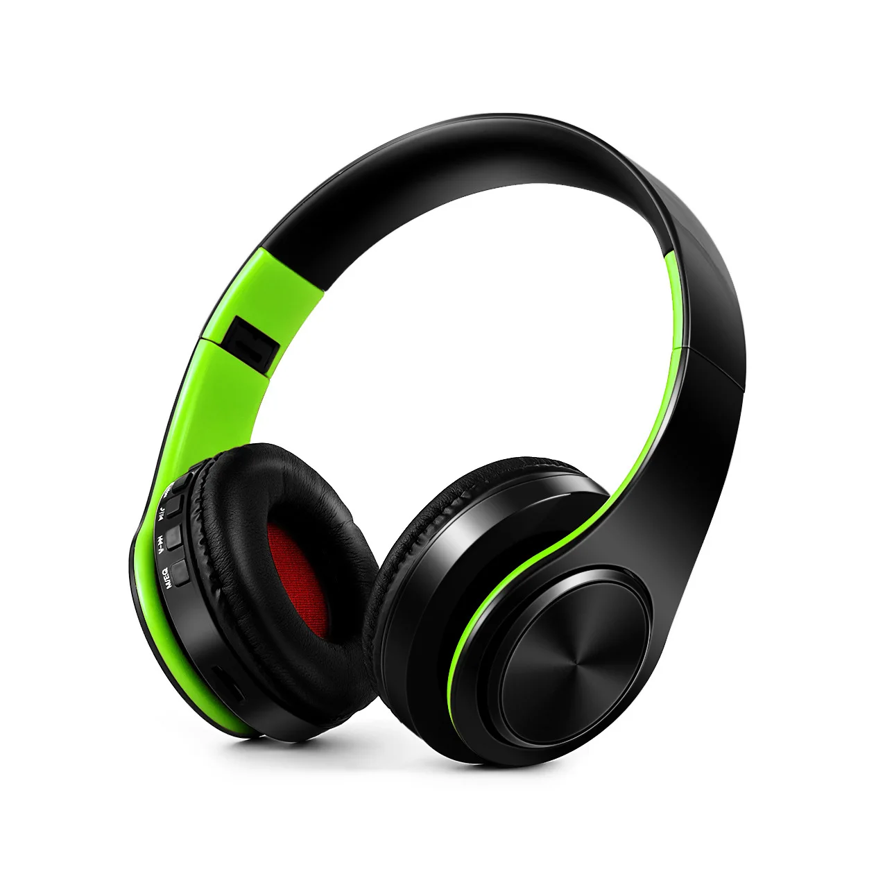 (preto E Verde) Fone De Ouvido Estéreo Bluetooth Sem Fio Com Microfone Embutido