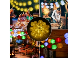 2026 luz de Fada Solar 6.5m 30 Leds com 2 Modos, Ip44, Bateria Recarregável 400mah, para Jardim Pátio Festa Natal