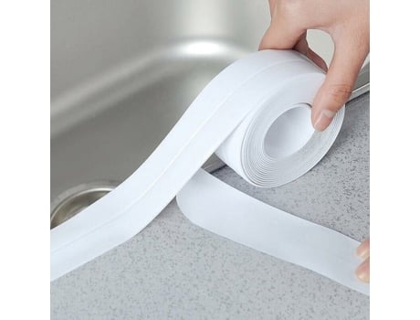 Rouleau De Joints Adesivos Para Cozinha E Banheiro, Espessura 2.2cm, Comprimento 3.2m, Cor Branca Yyv