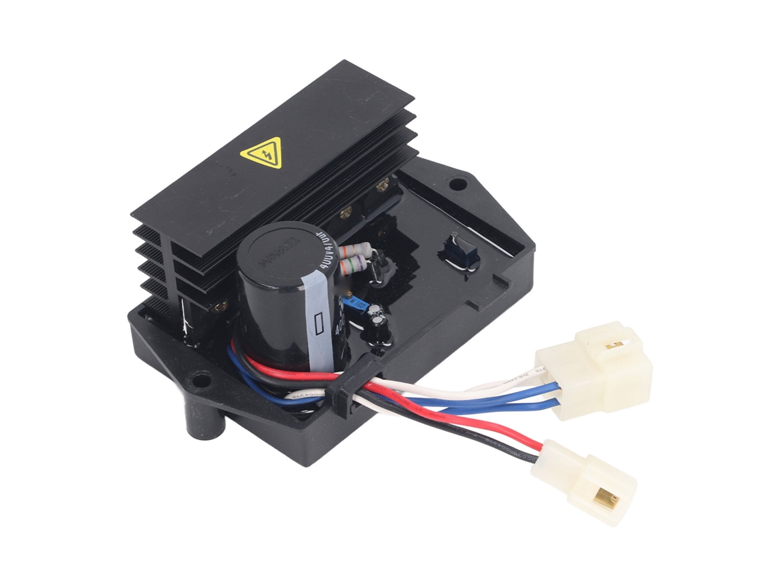 Regulador Automático de Tensão (AVR) Veloriskku para Geradores Monofásicos de 10-15 kW, 6 Fios, 400 V, 470 µF, Compatível com Binson KL1130, KL1100 e KL1180.