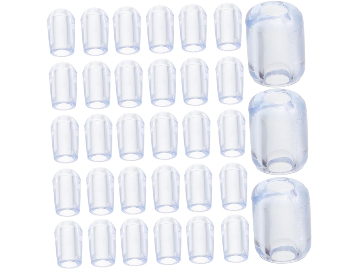 Magiclulu 80 Peças Protetores De Pés Escorredor Pia Transparentes, Capas De Pvc Para Pontas Escorredor, Acessórios De