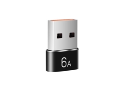 Adaptador Usb Macho para Fêmea Type c, Xiaomi, 60w, Preto AOZORZ