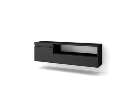 Móvel de Tv 150X45X35cm para Televisores Até 65 Suspensos Preto SKRAUT HOME