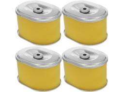 Filtro De Ar Para Micro-enxada Rotativa E Lavadora De Alta Pressão, Amarelo, Pacote Com 4 Unidades.