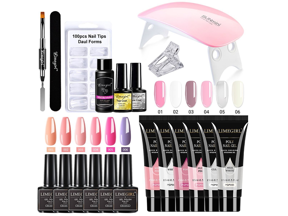 Conjunto De Gel Para Extensão De Unhas, Conjunto De Esmalte Em Gel Uvlh09 001 Yunzii