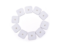 Lurelia Eletrodos Autoadesivos Tens 10/20 Peças 4x6cm Conector 3,5 Mm Reutilizáveis Silicone Formato Compacto