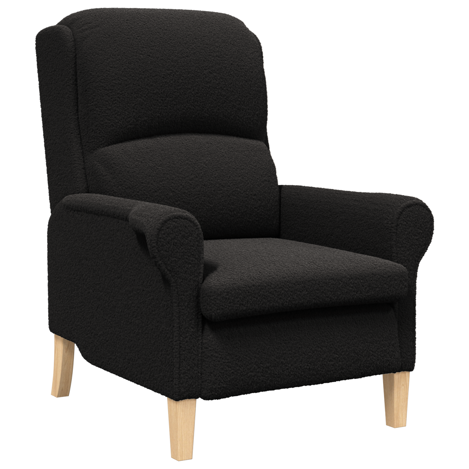 Conjunto 1 Poltrona Vidaxl Preto Tecido (76 X 94 X 102 Cm)