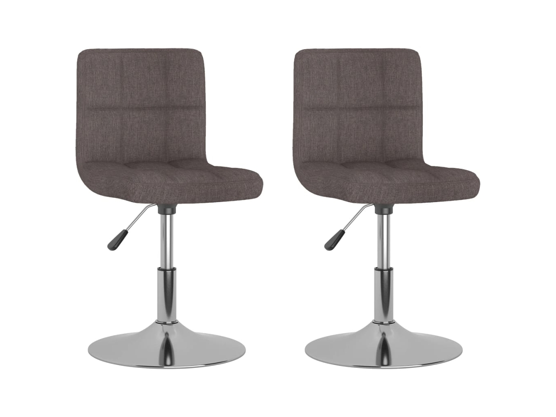 Dining Chair, Dining Chairs Vidaxl Cinzento-acastanhado Tecido (n/a)
