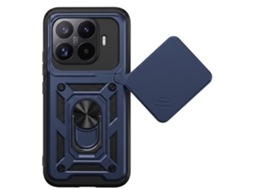 Capa Para O Xiaomi 17t Com Tampa Deslizante Para A Câmara E Anel Magnético