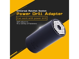 Adaptador De Furadeira Elétrica Universal 2 Peças Com Pino De Aço 7-19mm Para Cubos De Chave
