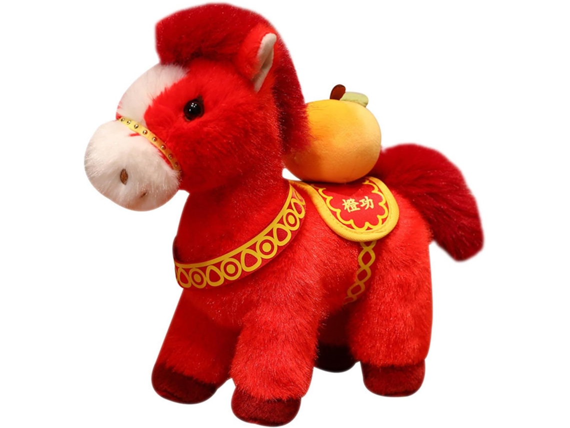 Pelúcia Do Ano Cavalo, Símbolo De Sorte E Prosperidade, Com