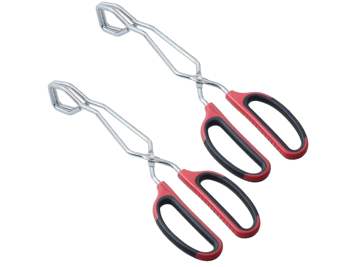 Pinça Tesoura De Aço Inoxidável De 11 Polegadas, Pinça De Churrasco Resistente, Conjunto De 2 Unidades