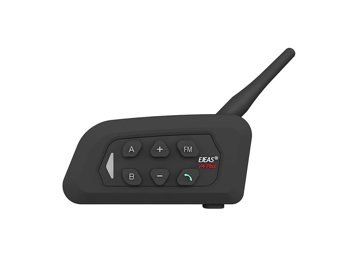 Intercomunicador Moto para Capacete EJEAS V4 Plus Bluetooth Fm