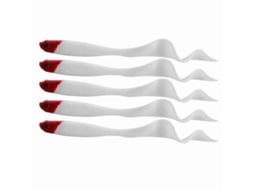 Isca Artificial Peixe Cabeça Vermelha 5pcs