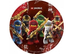 8 Pratos Lego Ninjago