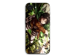Capa Para Celular - Maniacase - Iphone 17 - Silicone Tpu - Estampa Levi Ackerman (ataque Dos Titãs) - Preta