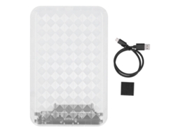 Caixa De Enclosure De Hdd/ssd Sata K2536c Com 5gbps, Case Externo Móvel Transparente