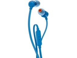 Auriculares com Fio JBL T 110 (Outlet Caixa Aberta - In Ear - Microfone - Azul)