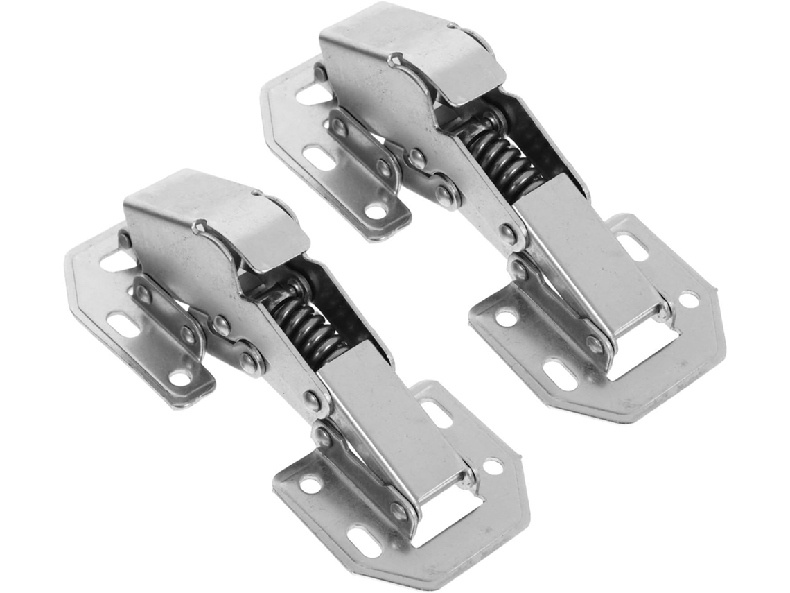 Dobradiças De Mola Fomiyes, 2 Peças, Aço Inoxidável Reforçado Com Amortecimento, Para Guarda Roupas E Armários