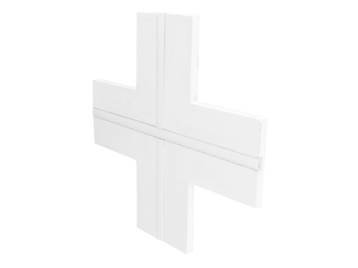 Perfil X de alumínio integrado para luzes LED Gesso com placa de papelão oculta