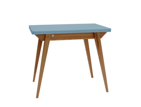 Mesa extensível 90x65x76 Azul RAGABA Envelope carvalho para 4 pessoas