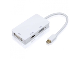 Porta De Exibição Xj Thunderbolt Mini Dp Para Hdmi Dvi Vga, 3 Em 1, Para Macbook Slowmoose